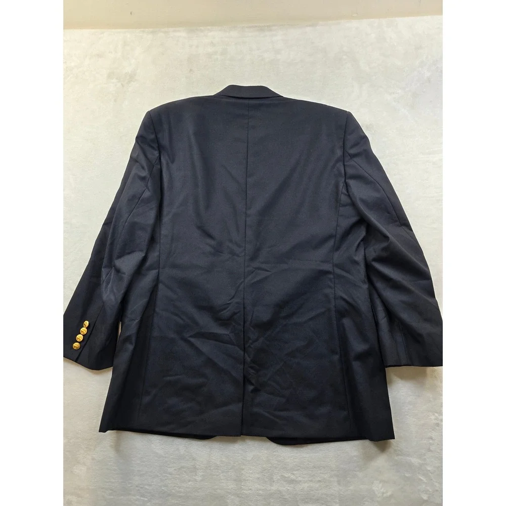 Brooks Brothers Loro Piana Blazer Mens 43R 42 Navy Blue Wool‎ 1818 Madison Fit